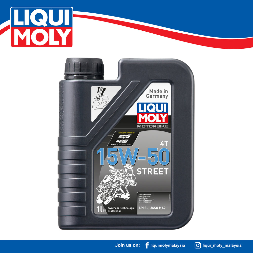 LIQUI MOLY MOTORBIKE 4T 15W-50 STREET (1 LITER)-2555 – Liqui Moly