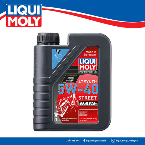 LIQUI MOLY Fully Synthetic Motorbike 4T SYNTH 5W-40 Street Race 2592 (1L)