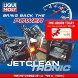 Liqui Moly JetClean Tronic Service (Petrol Motorbike 201 cc - 700 cc) Deep Carbon Cleaning Solution