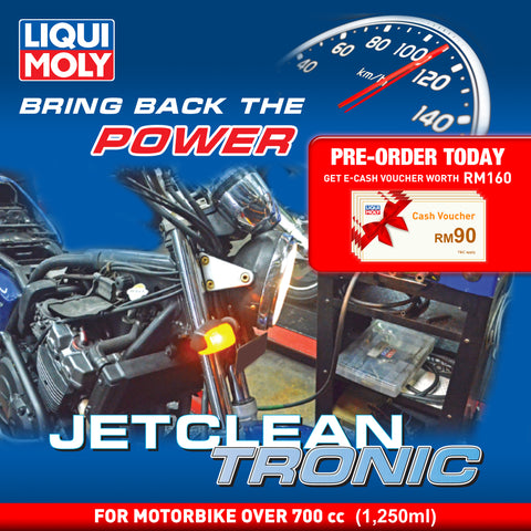 Liqui Moly JetClean Tronic Service (Petrol Motorbike over 700 cc) Deep Carbon Cleaning Solution